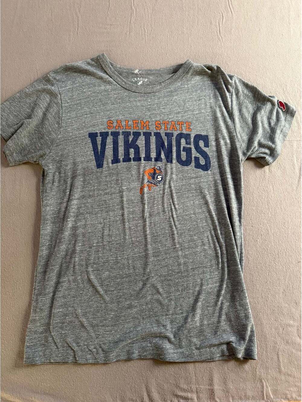 Salem State Vikings League 91 Gray Graphic T-Shirt – Size Medium